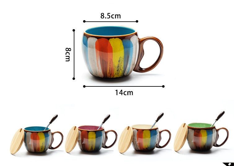 Creative ceramic cup milk cup water cup coffee cup breakfast cup
