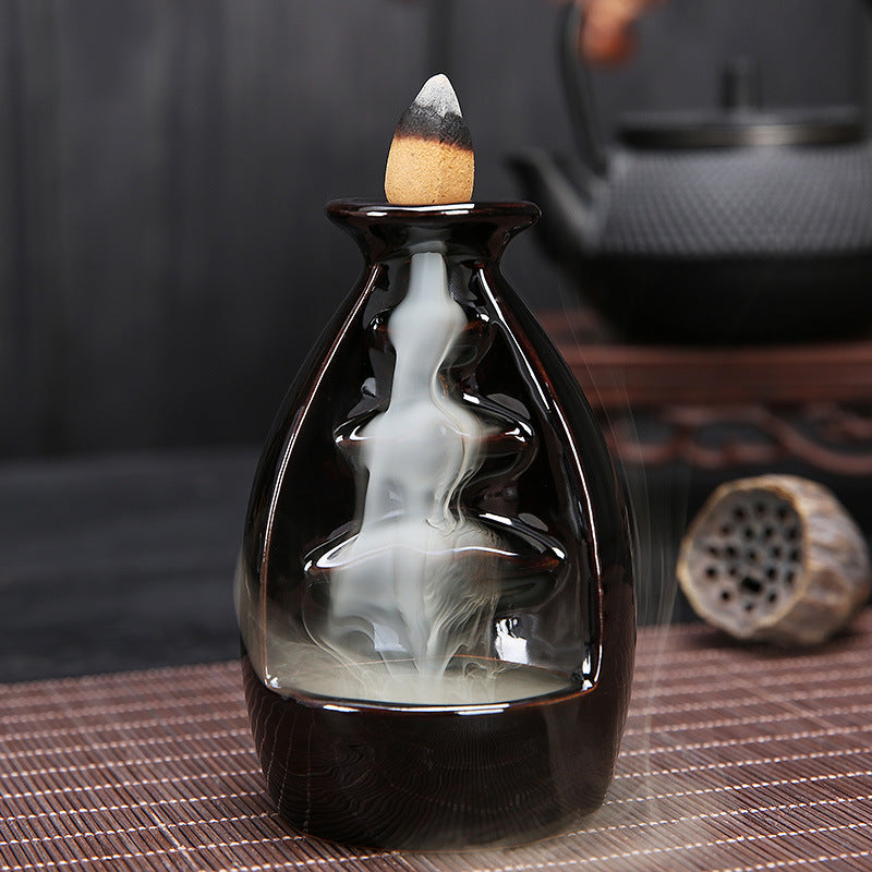 Backflow Incense Burner Backflow Incense Tower Incense Ceramic Incense Burner Ornaments