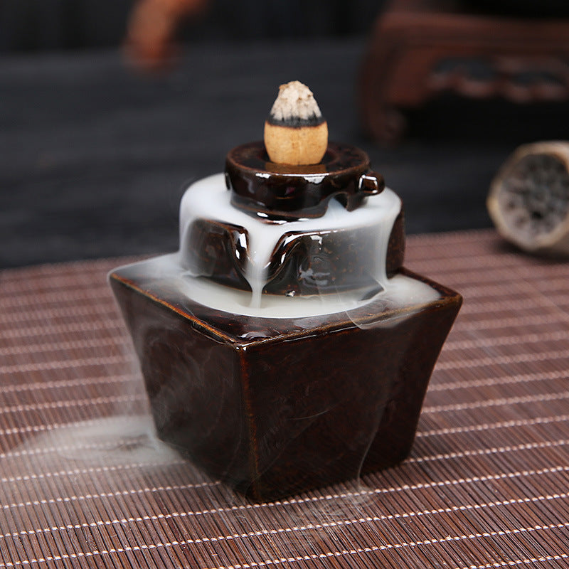 Backflow Incense Burner Backflow Incense Tower Incense Ceramic Incense Burner Ornaments