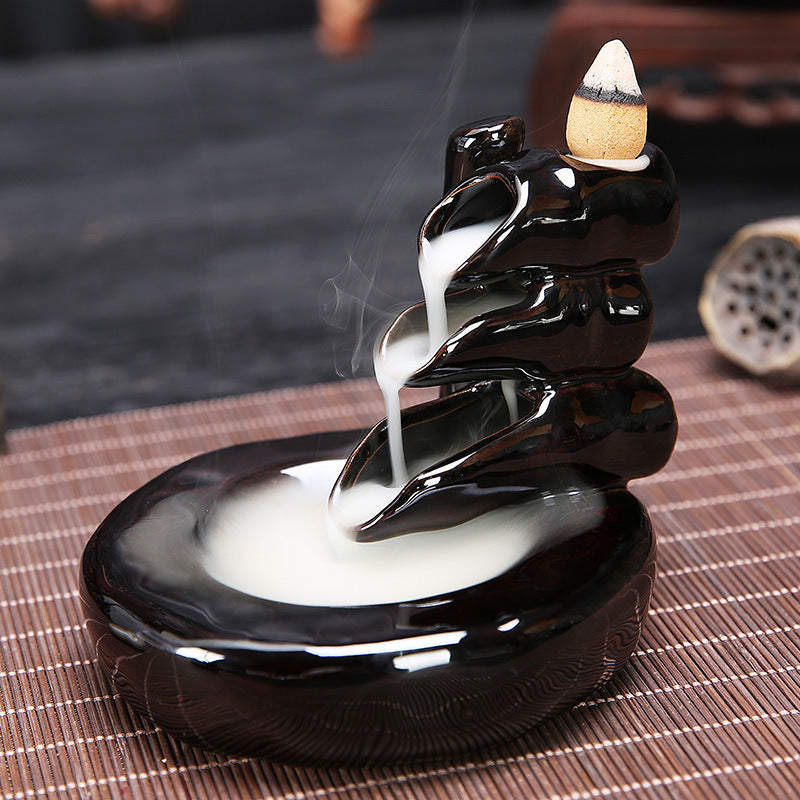 Backflow Incense Burner Backflow Incense Tower Incense Ceramic Incense Burner Ornaments