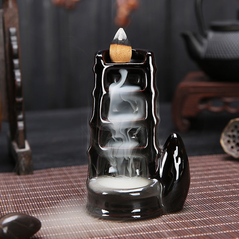 Backflow Incense Burner Backflow Incense Tower Incense Ceramic Incense Burner Ornaments